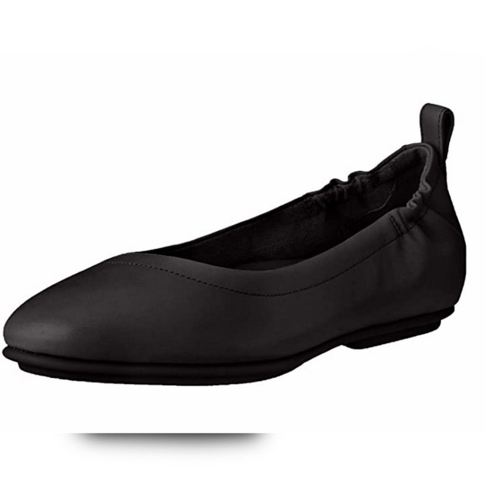 FitFlop Women's Allegro Ballet Flat, Black